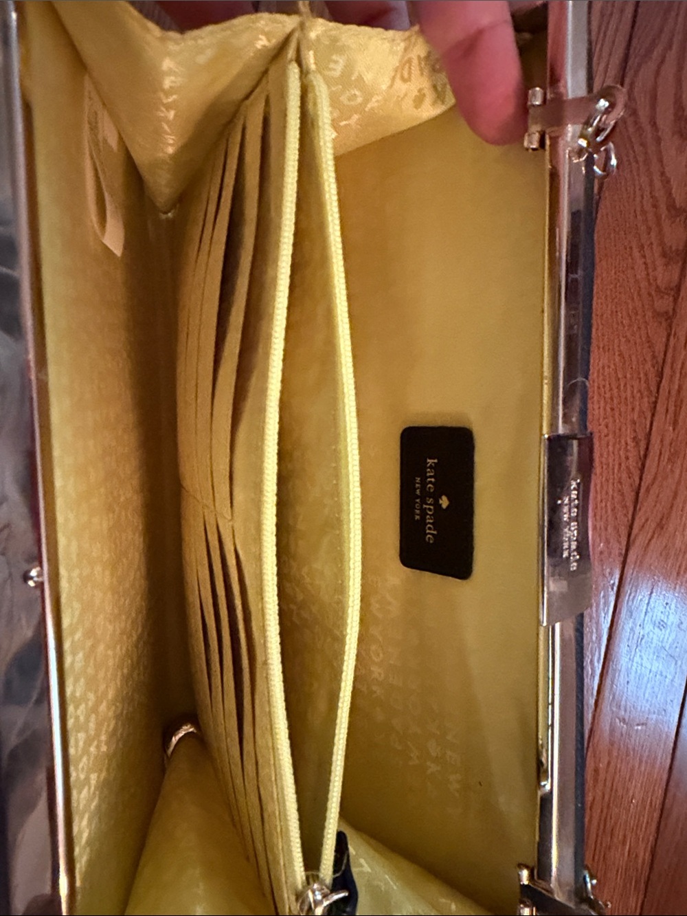 Kate Spade Striped Toucan Crossbody Bag in Black & White - Picture 4 of 12